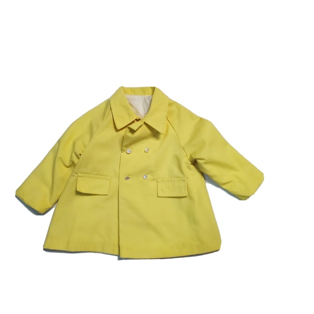 Vintage Girls Jacket 2-3 T Yellow Canvas weather tamer‎